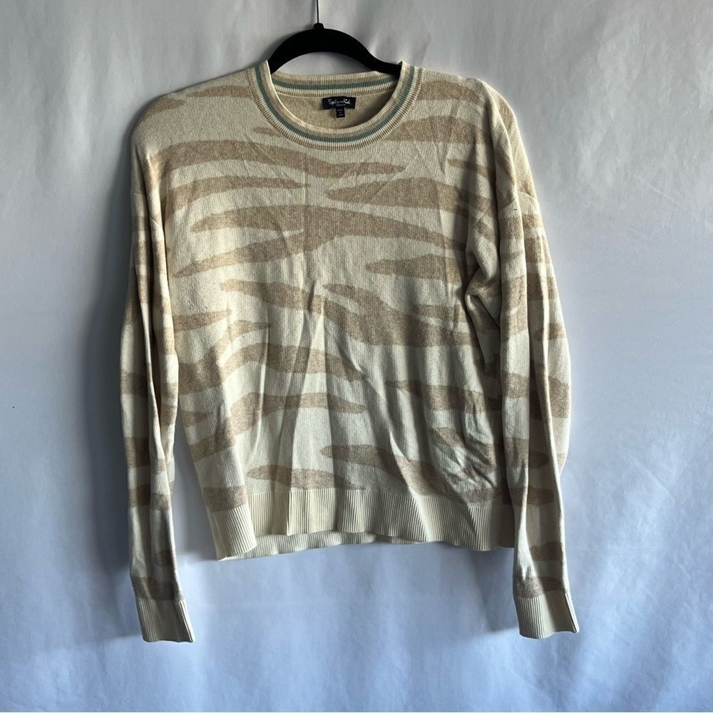 Splendid Beige Zebra Print Sweater - Picture 2 of 6